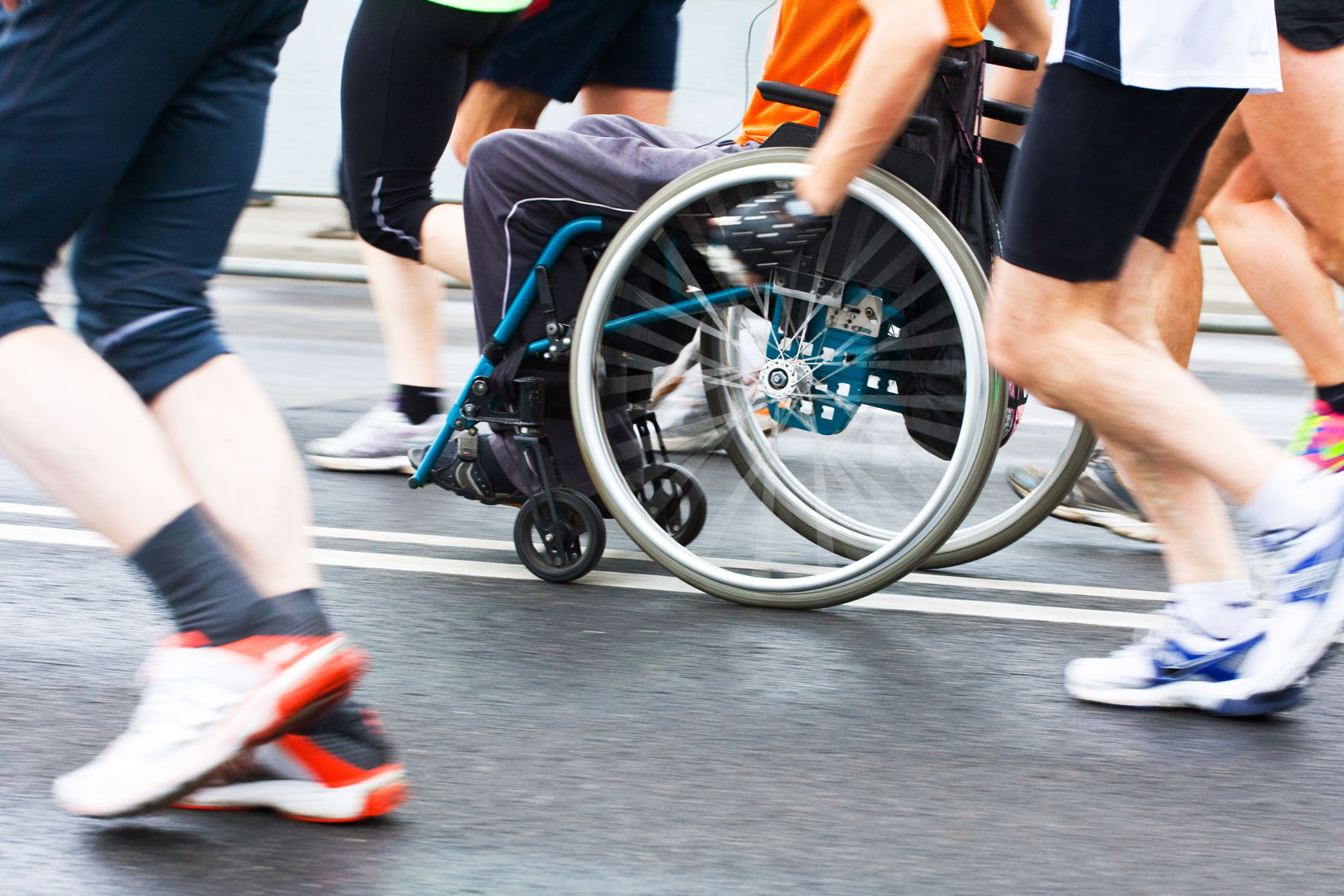 Runners and wheelchair