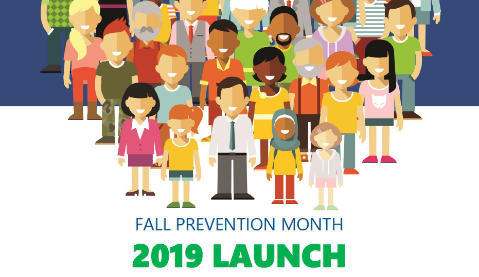 November is Fall Prevention Month. this is a poster for Fall Prevention Month